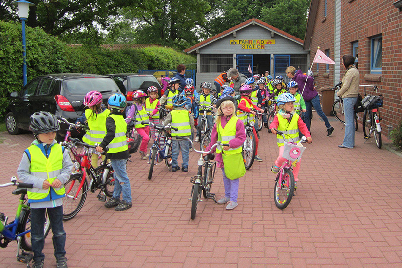 Fahrradprojekt der Nikolai-Kindertagesstätte: Abschlussfahrt 